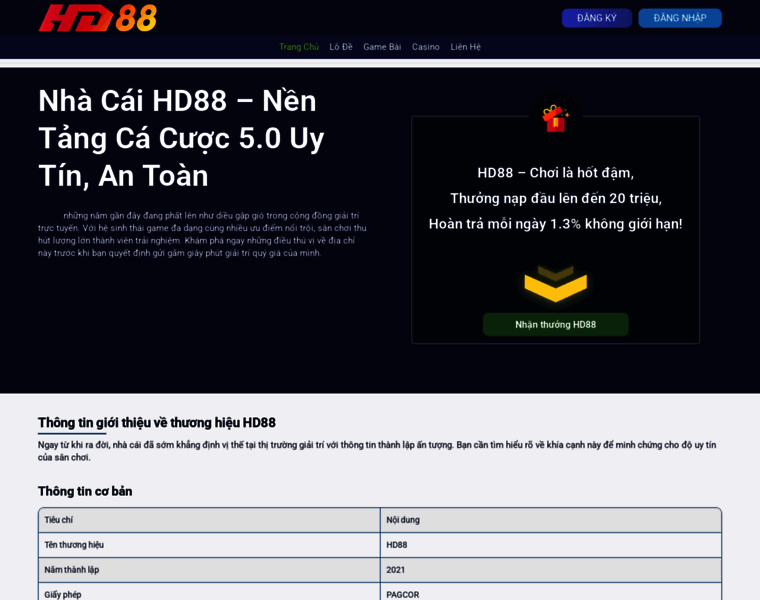 Trangchuhd88.com thumbnail