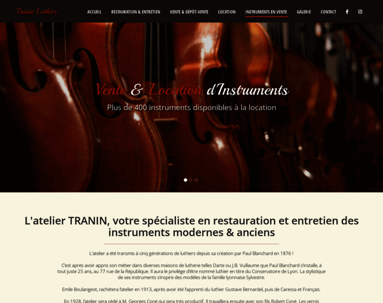 Tranin-luthier-69.com thumbnail