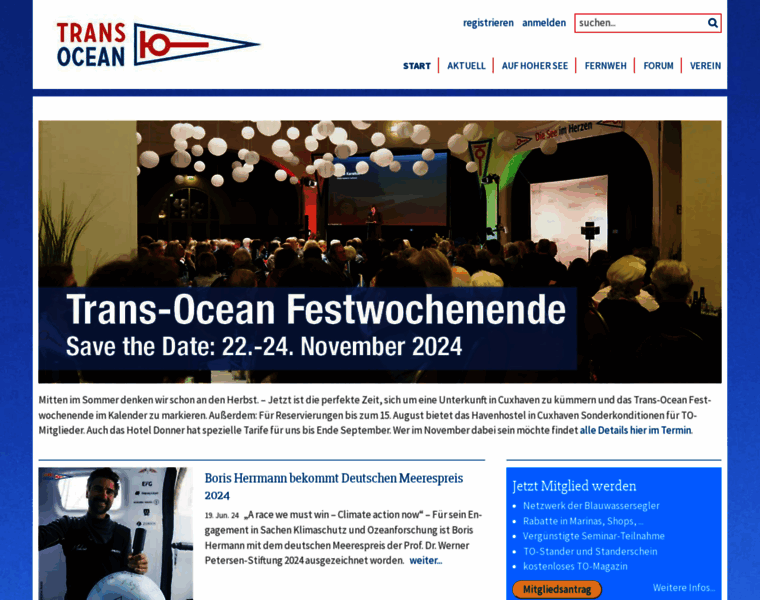 Trans-ocean.org thumbnail