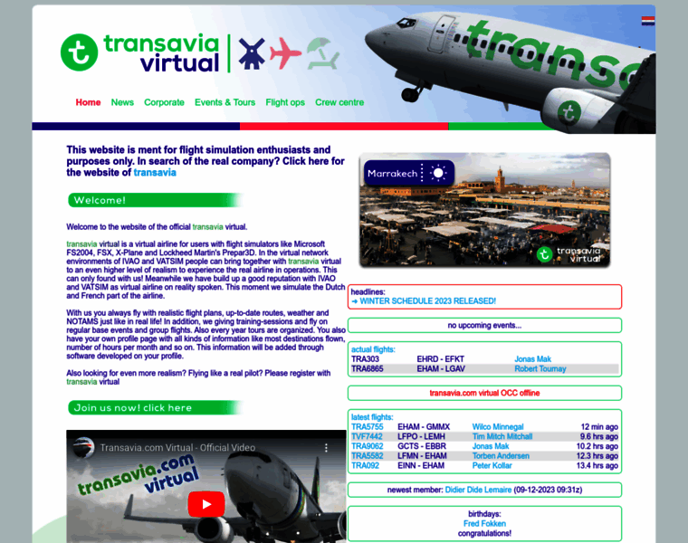 Transavia-virtual.com thumbnail