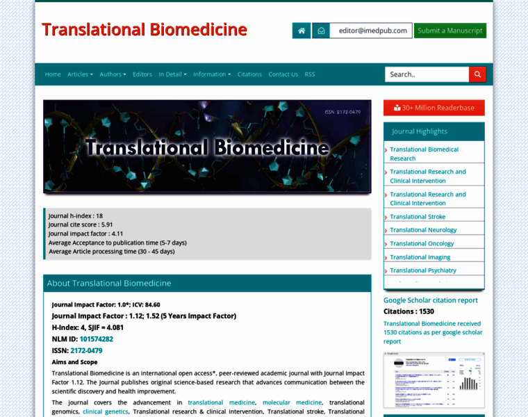 Transbiomedicine.com thumbnail