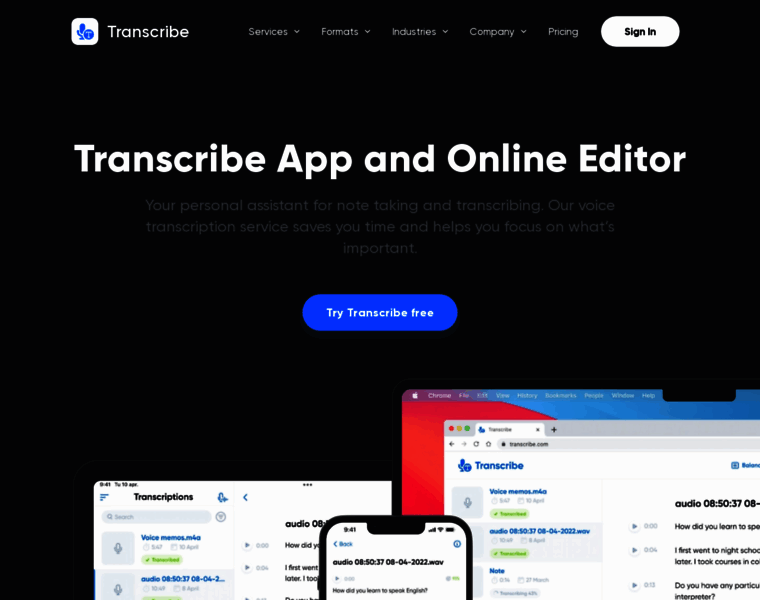 Transcribe.com thumbnail Transcribe.com thumbnail