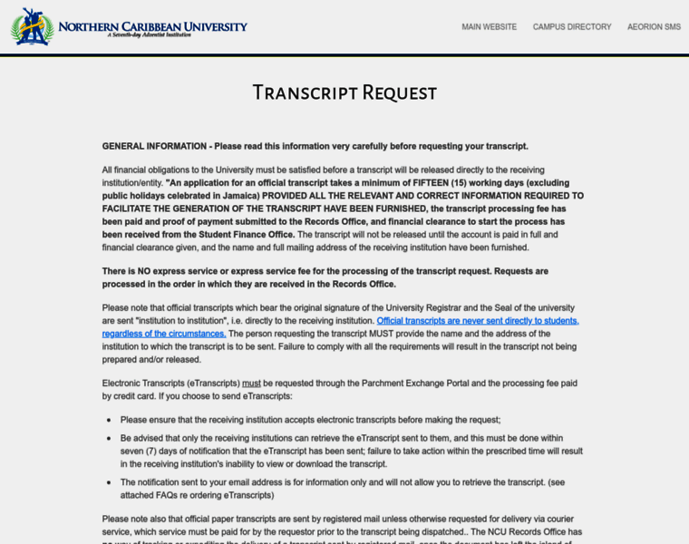 Transcripts.ncu.edu.jm thumbnail