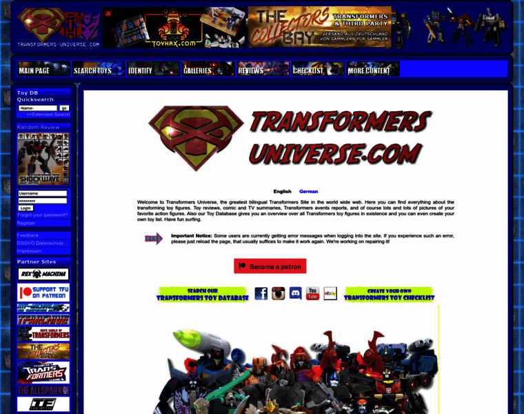 Transformers-universe.com thumbnail