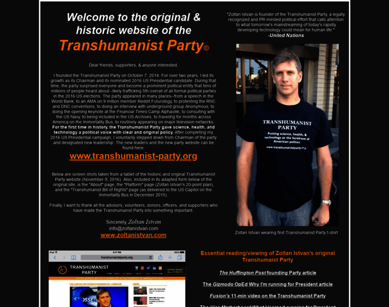 Transhumanistparty.org thumbnail