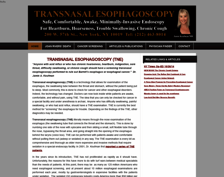 Transnasalesophagoscopy.com thumbnail