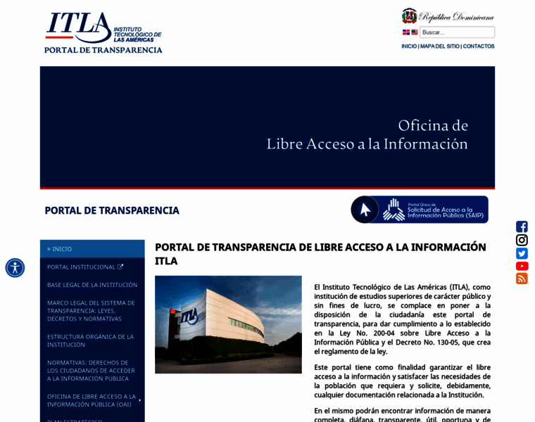 Transparencia.itla.edu.do thumbnail