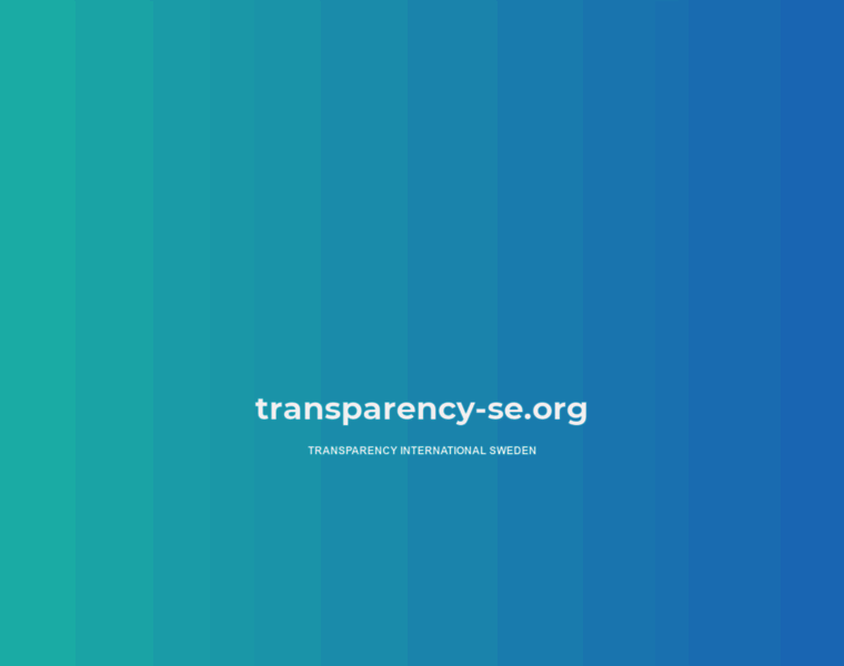 Transparency-se.org thumbnail
