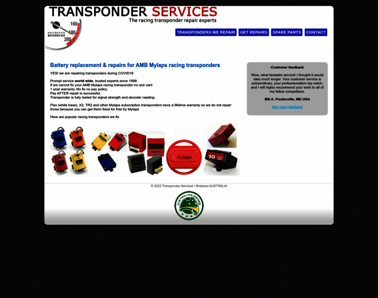 Transponderservices.com thumbnail