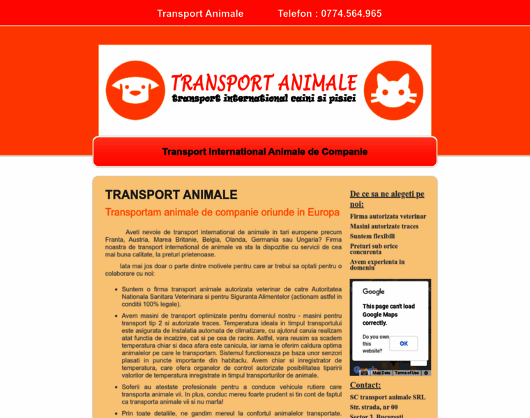 Transport-animale.info thumbnail