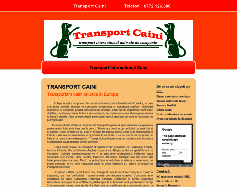 Transport-caini.info thumbnail