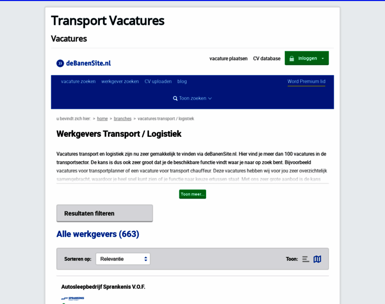 Transport-vacature.nl thumbnail