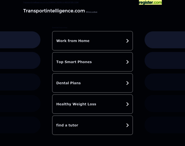 Transportintelligence.com thumbnail