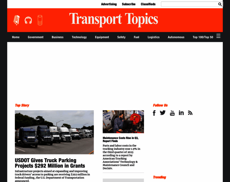 Transporttopics.com thumbnail