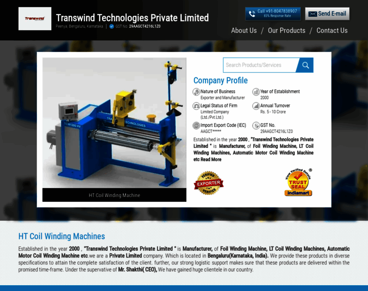Transwindtechnologies.com thumbnail