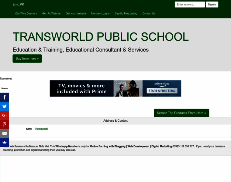 Transworldpublicschool.enic.pk thumbnail