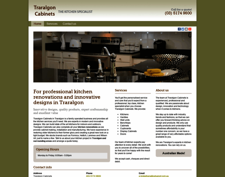 Traralgoncabinets.com.au thumbnail