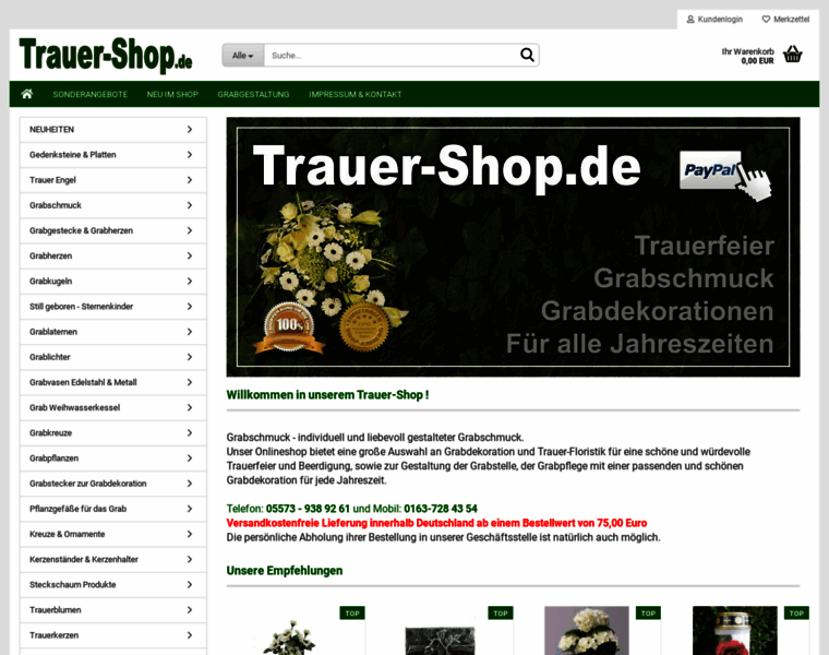 Trauer-shop.de thumbnail