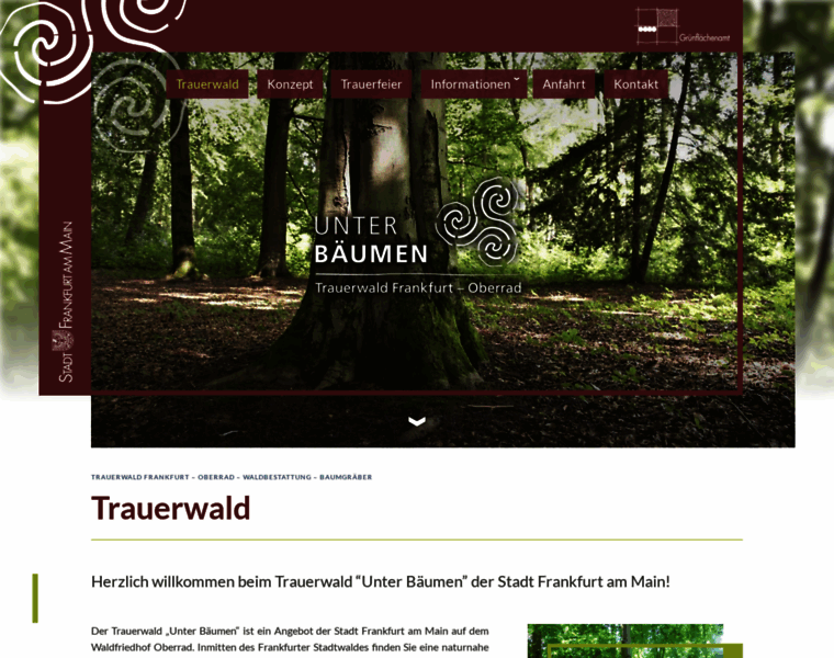 Trauerwald-frankfurt.de thumbnail