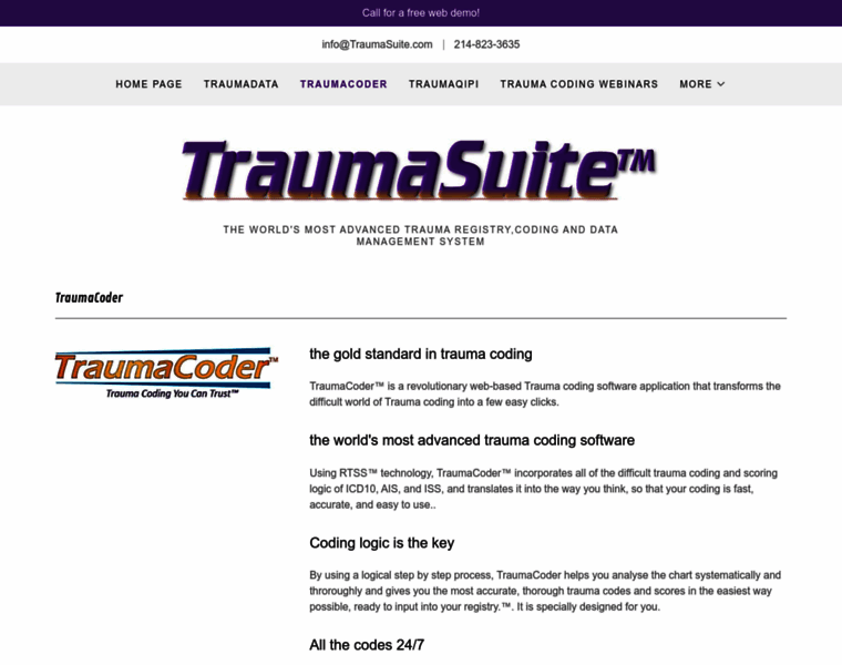 Traumacoder.com thumbnail