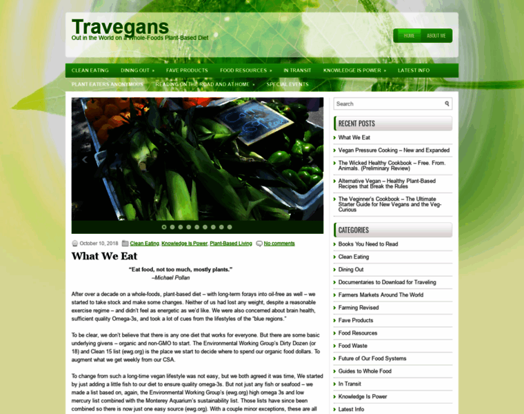 Travegans.com thumbnail
