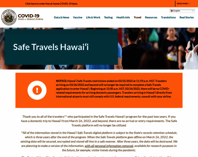 Travel.hawaii.gov thumbnail