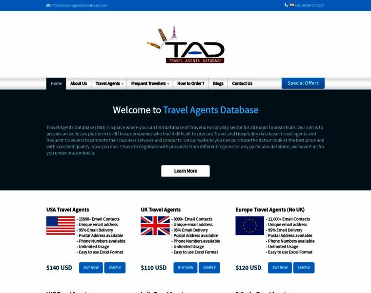 Travelagentsdatabase.com thumbnail