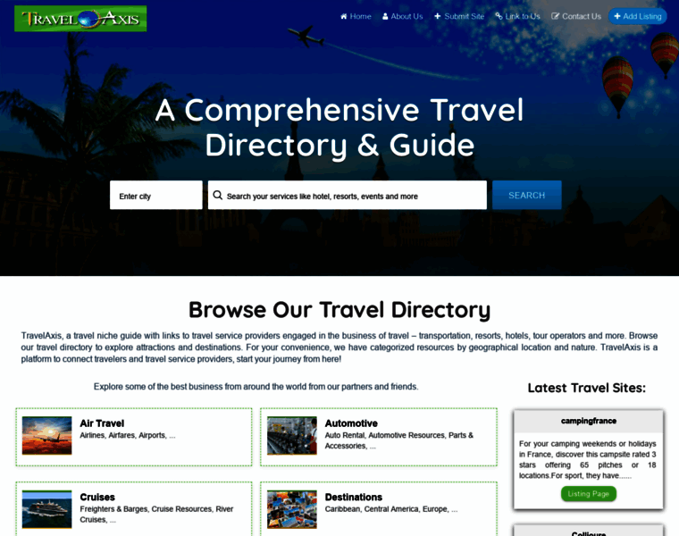 Travelaxis.org thumbnail