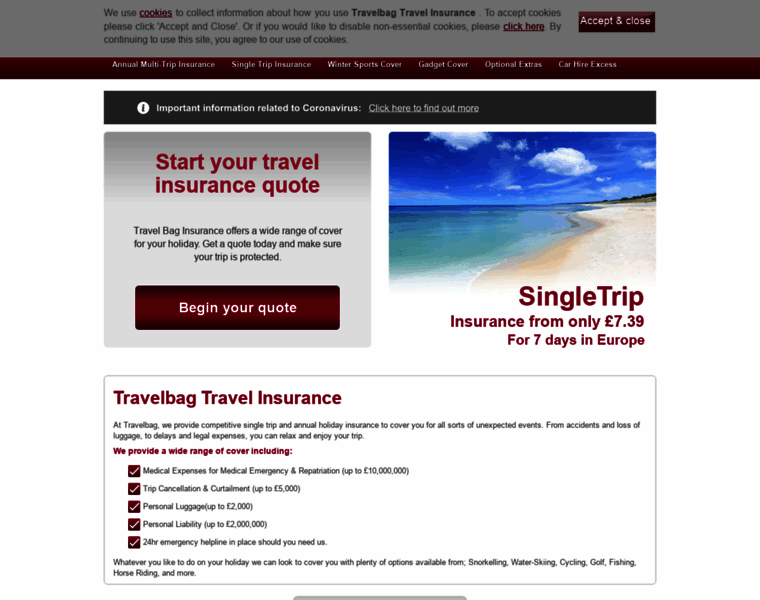 Travelbaginsurance.co.uk thumbnail