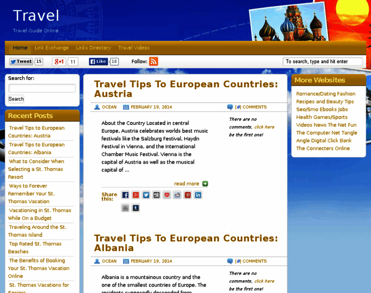 Travelerguideonline.com thumbnail