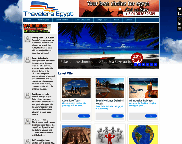 Travelersegypt.com thumbnail