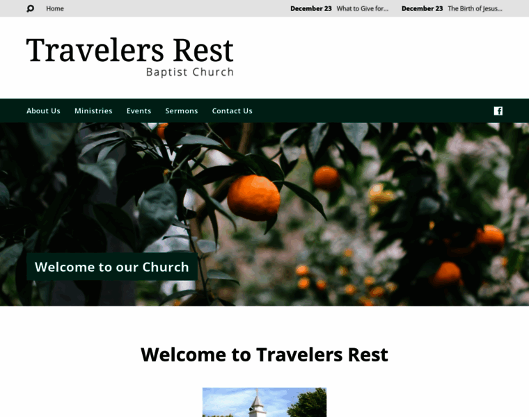 Travelersrestbaptistchurch.net thumbnail