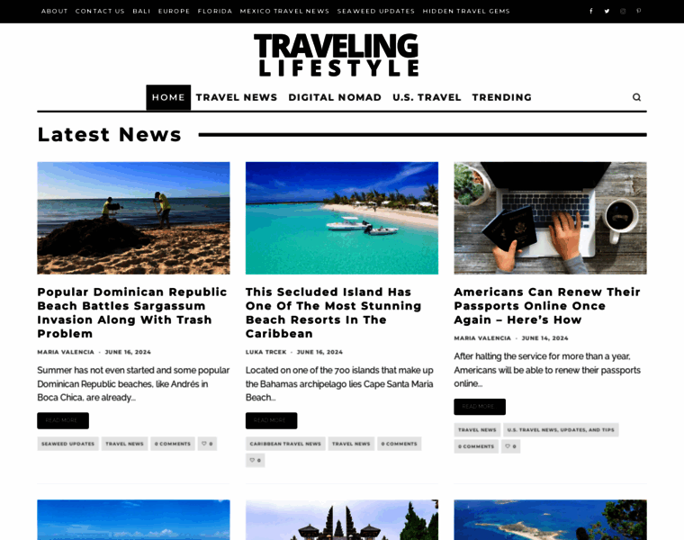 Travelinglifestyle.net thumbnail