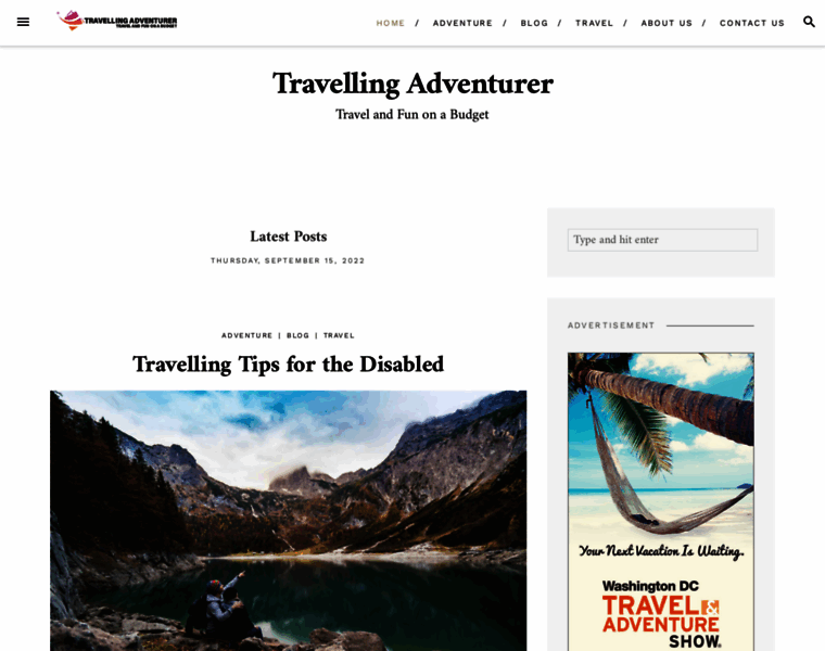 Travellingadventurer.com thumbnail