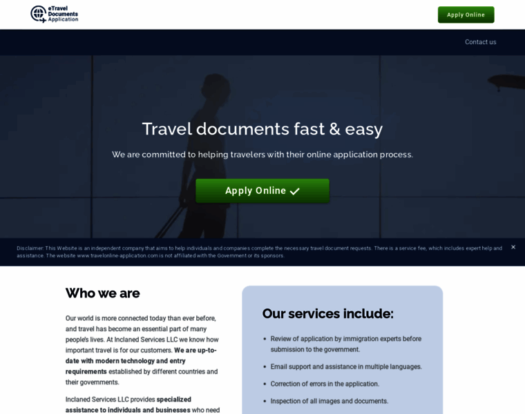 Travelonline-application.com thumbnail