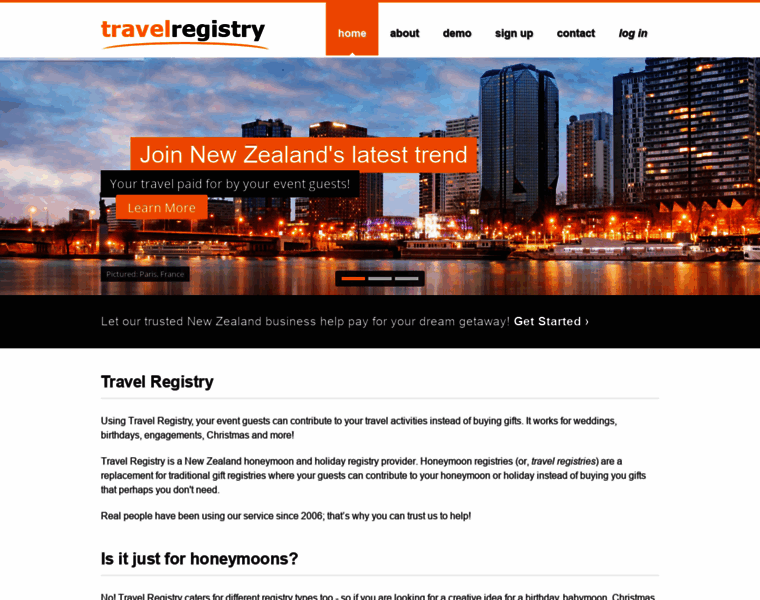 Travelregistry.co.nz thumbnail