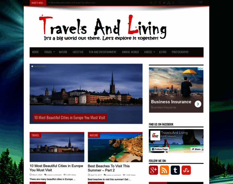 Travelsandliving.com thumbnail