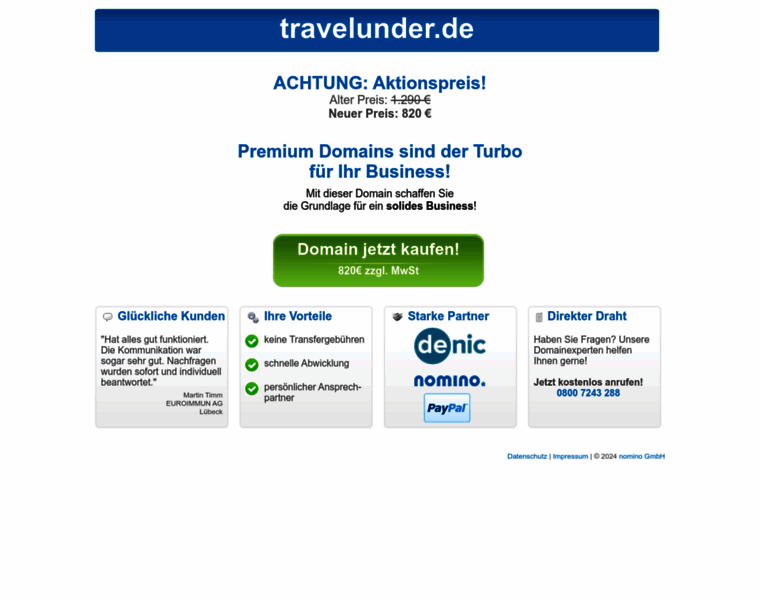 Travelunder.de thumbnail