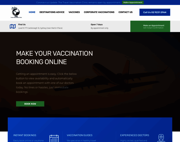 Travelvaccinationclinic.com.au thumbnail