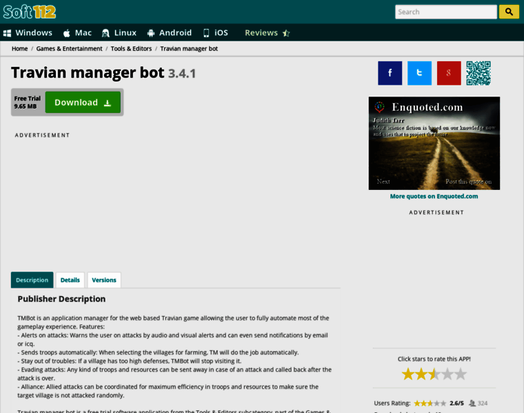 Travian-manager-bot.soft112.com thumbnail