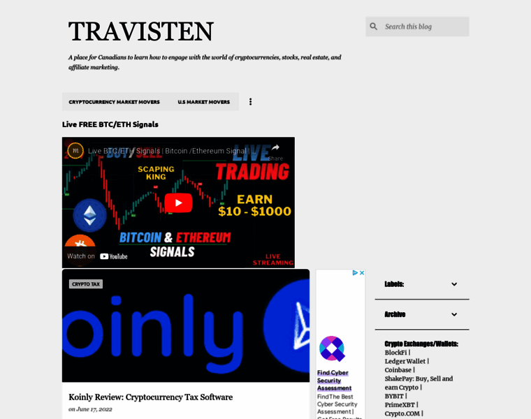 Travisten.com thumbnail