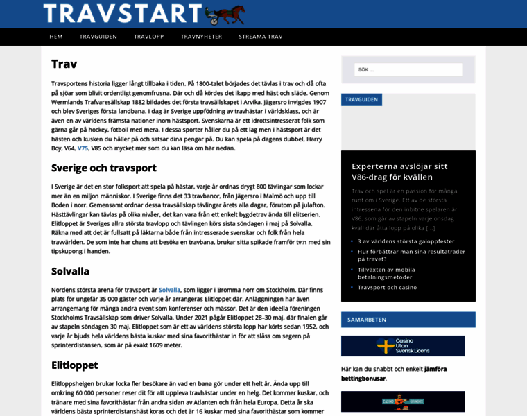 Travstart.se thumbnail