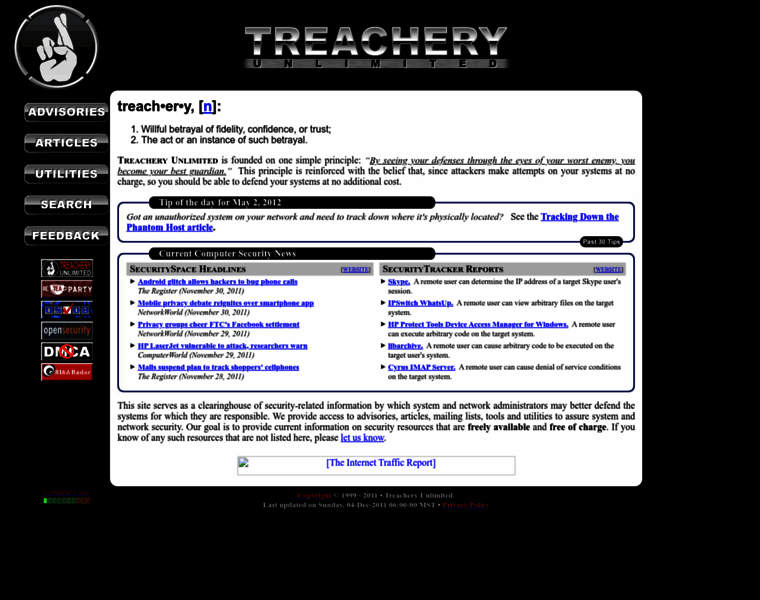 Treachery.net thumbnail