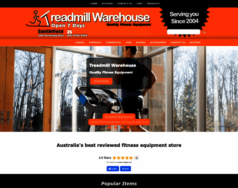 Treadmillwarehouse.com.au thumbnail