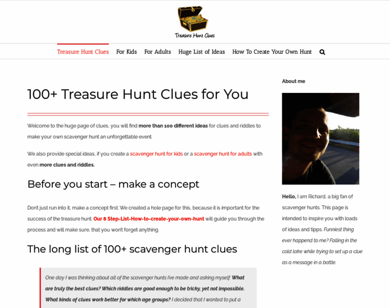 Treasure-hunt-clues.com thumbnail