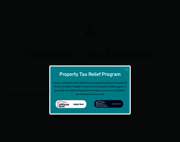 Treasurer-taxcollector.imperialcounty.org thumbnail