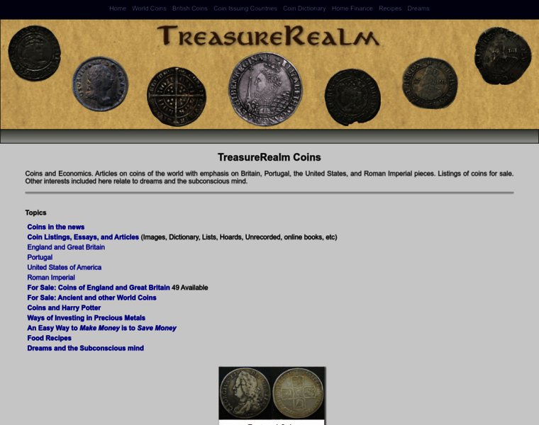 Treasurerealm.com thumbnail