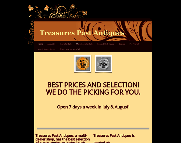 Treasurespast.com thumbnail