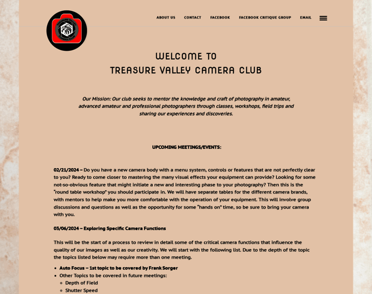 Treasurevalleycameraclub.com thumbnail