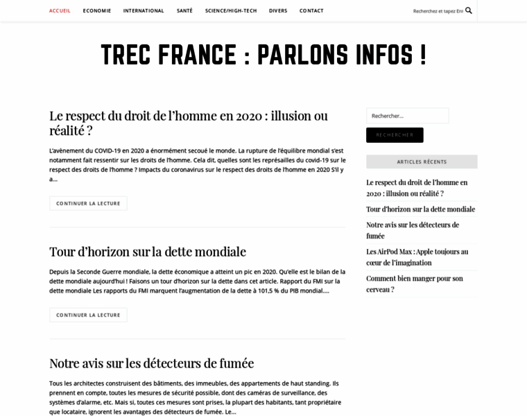 Trec-france.org thumbnail
